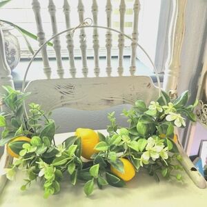 Lemon and Greenery Wreath